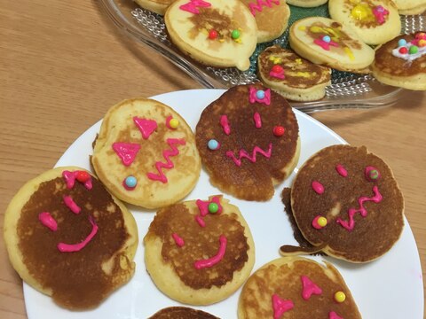3歳児と一緒に♡ハロウィンのパンケーキ(^^)
